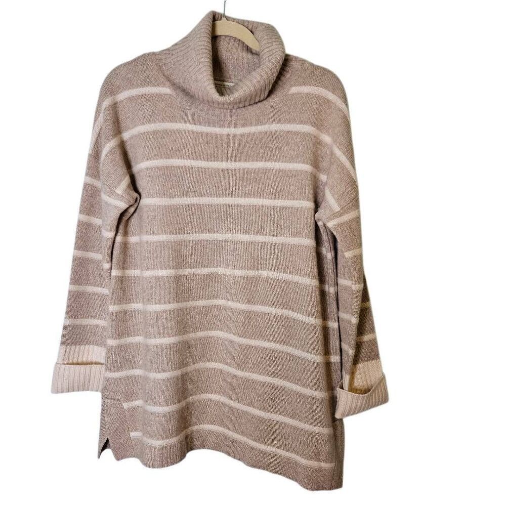 Adrienne Vittadini 2 ply cashmere cowl neck, L, #939